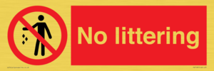 No littering